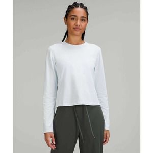 lululemon athletica | Classic-Fit Cotton-Blend Long Sleeve | Powder Blue | 8